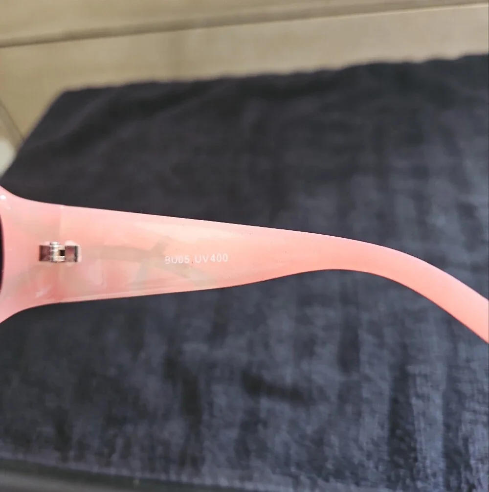 Pink Sunglasses with Purple Lenses